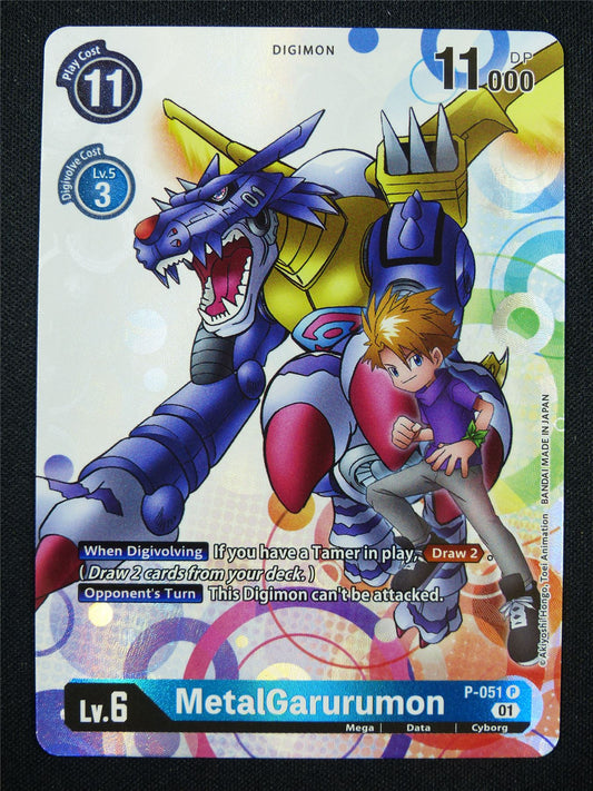 MetalGarurumon P-051 Promo - Digimon Card #9Z