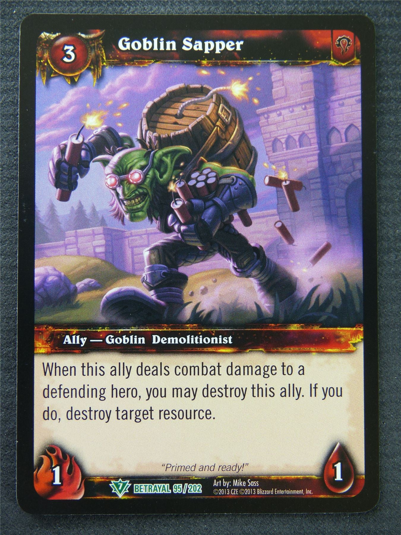 Goblin Sapper - Uncommon - World Of Warcraft #1HL