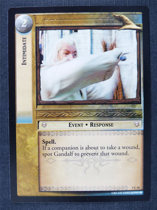 Intimidate 7 C 41 - LotR Cards #3JV