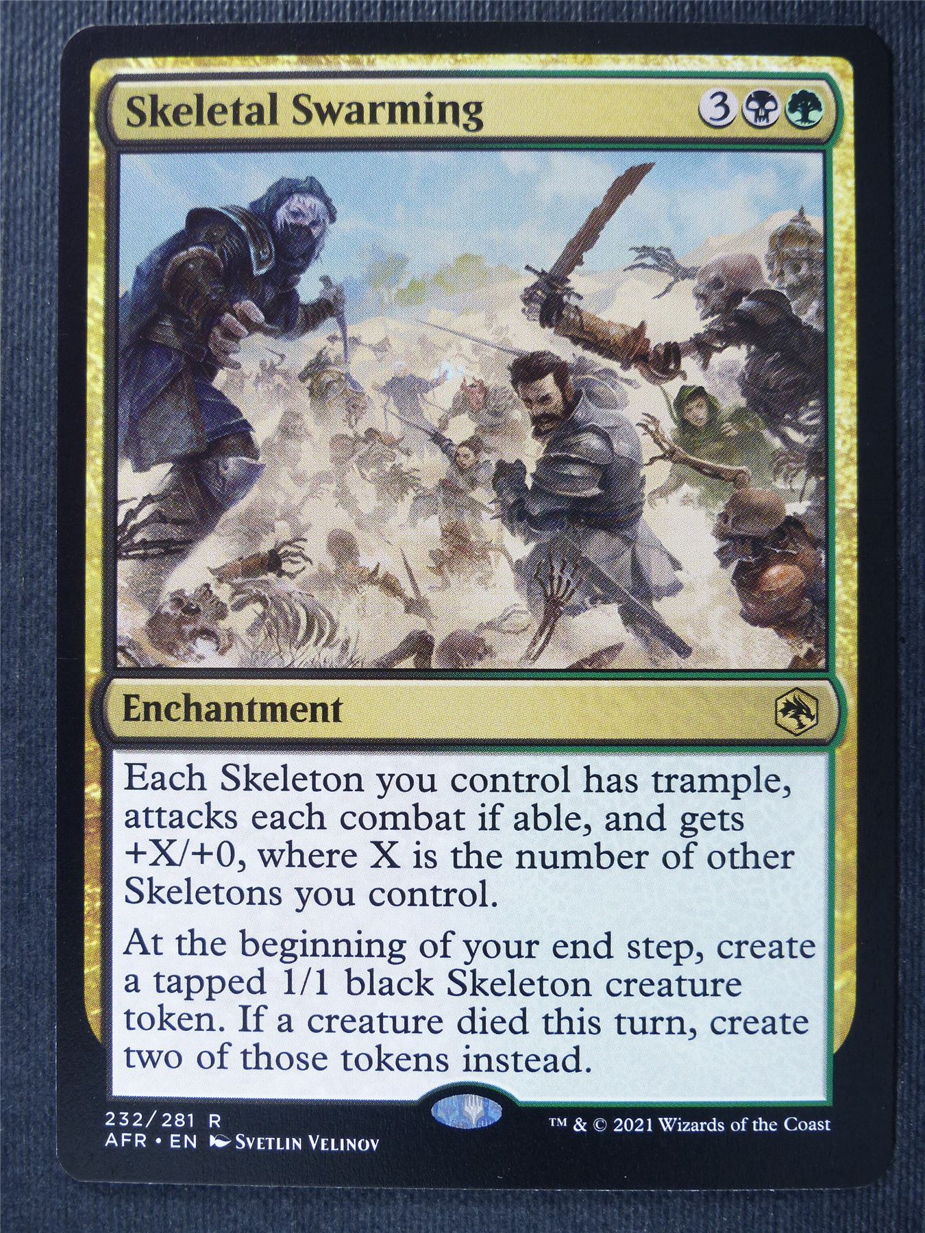 Skeletal Swarming - AFR - Mtg Card #2AB