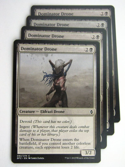 MTG Cards: BATTLE FOR ZENDIKAR: DOMINATOR DRONE x4 # 37A67