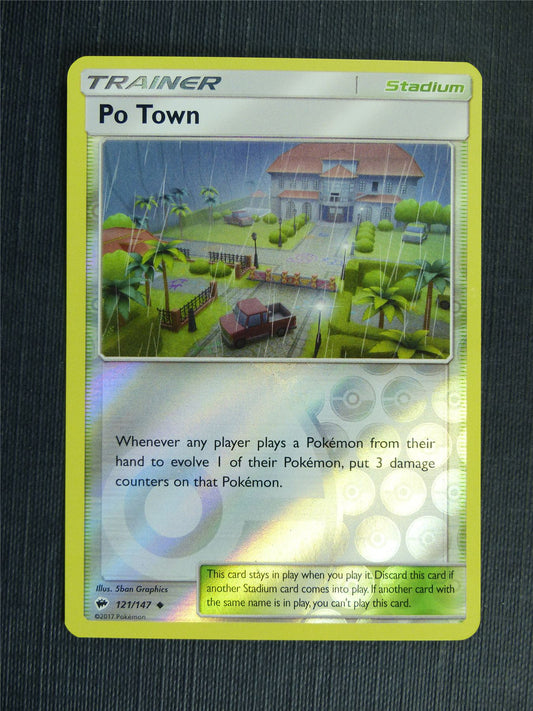 Po Town 121/147 Reverse Holo - Pokemon Cards #1YF