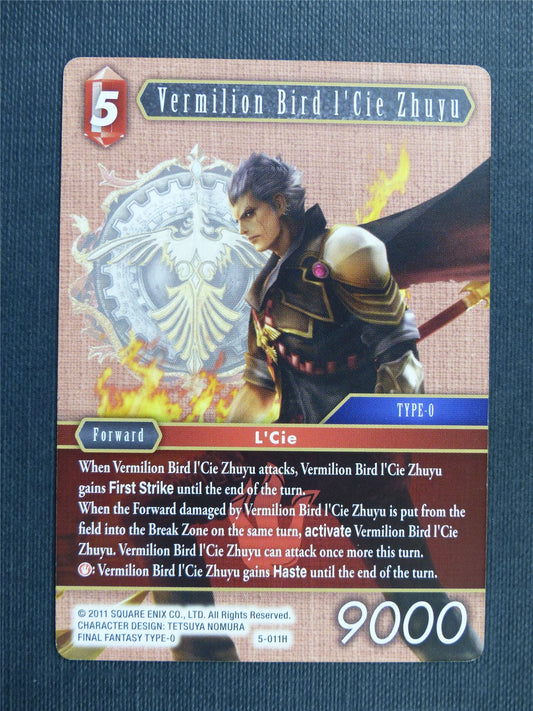 Vermilion Bird L'Cie Zhuyu 5-011H - Final Fantasy Cards #24S