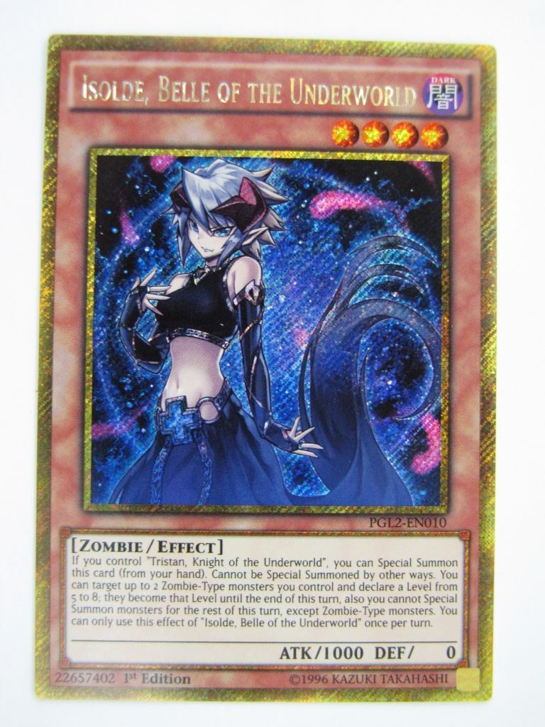 Yugioh Cards: ISOLDE, BELLE OF THE UNDERWORLD PGL2 GOLD RARE # 3E14