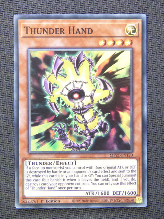 Thunder Hand MP21 Super Rare 1st Ed - Yugioh Cards #5CM