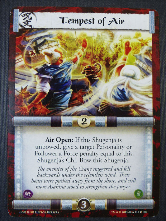 Tempest of Air - L5R Card #2A8