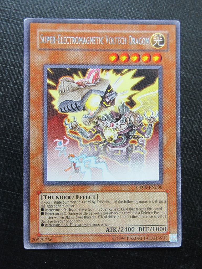 SUPER-ELECTROMAGNETIC VOLTECH DRAGON CP06 RARE played - Yugioh Card # 3E74