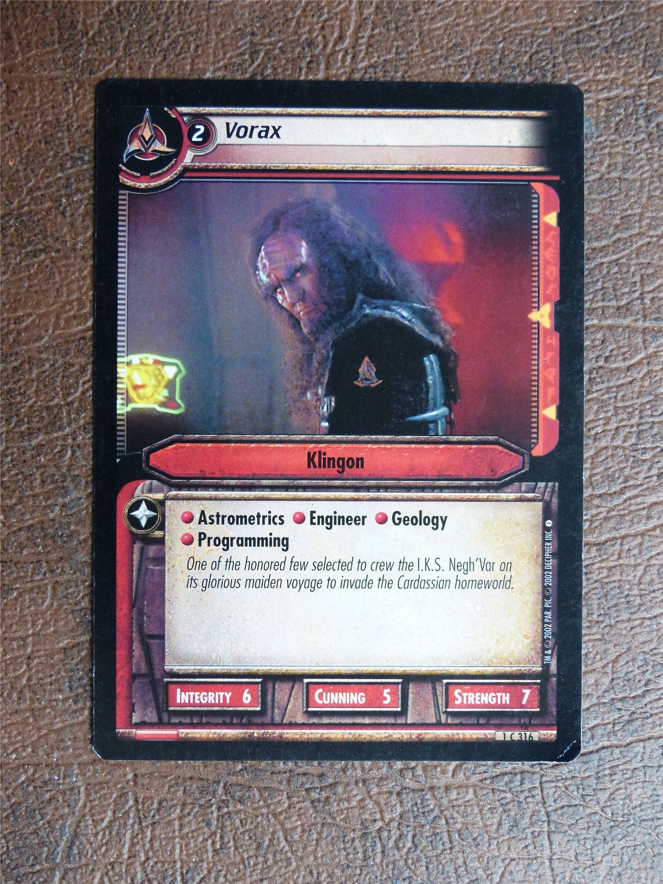 Vorax - Star Trek CCG TCG Card #VO