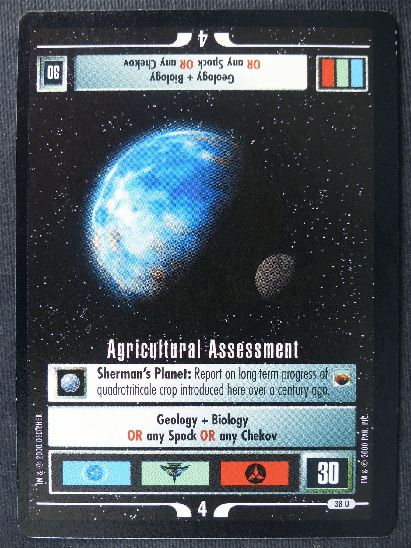 Agricultural Assessment - Star Trek Cards #136