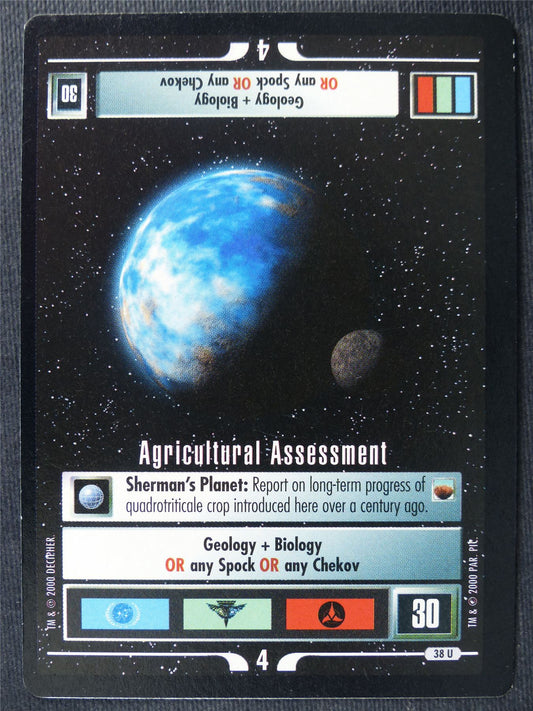 Agricultural Assessment - Star Trek Cards #136