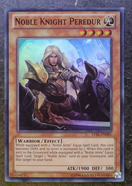 Yugioh Cards:NOBLE KNIGHT PEREDUR LVAL SUPER RARE # 2J29