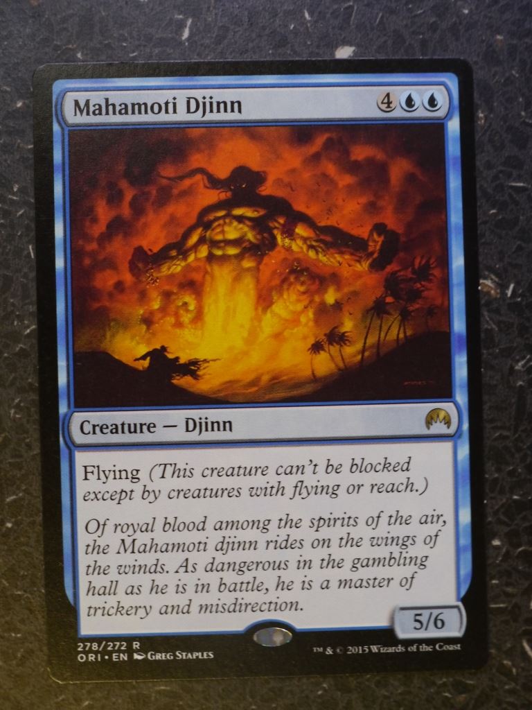 MTG Magic Card: MAHAMOTI DJINN # 6D7