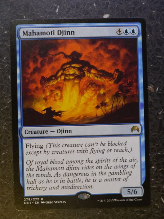MTG Magic Card: MAHAMOTI DJINN # 6D7