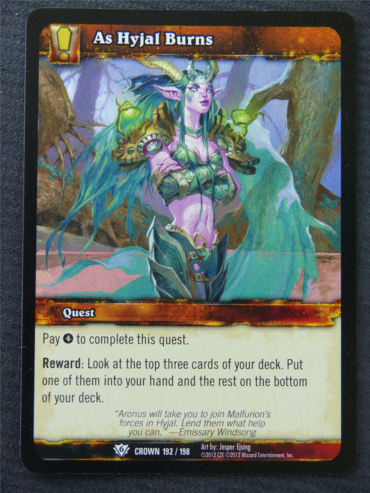 As Hyjal Burns - Common - World Of Warcraft #1JB