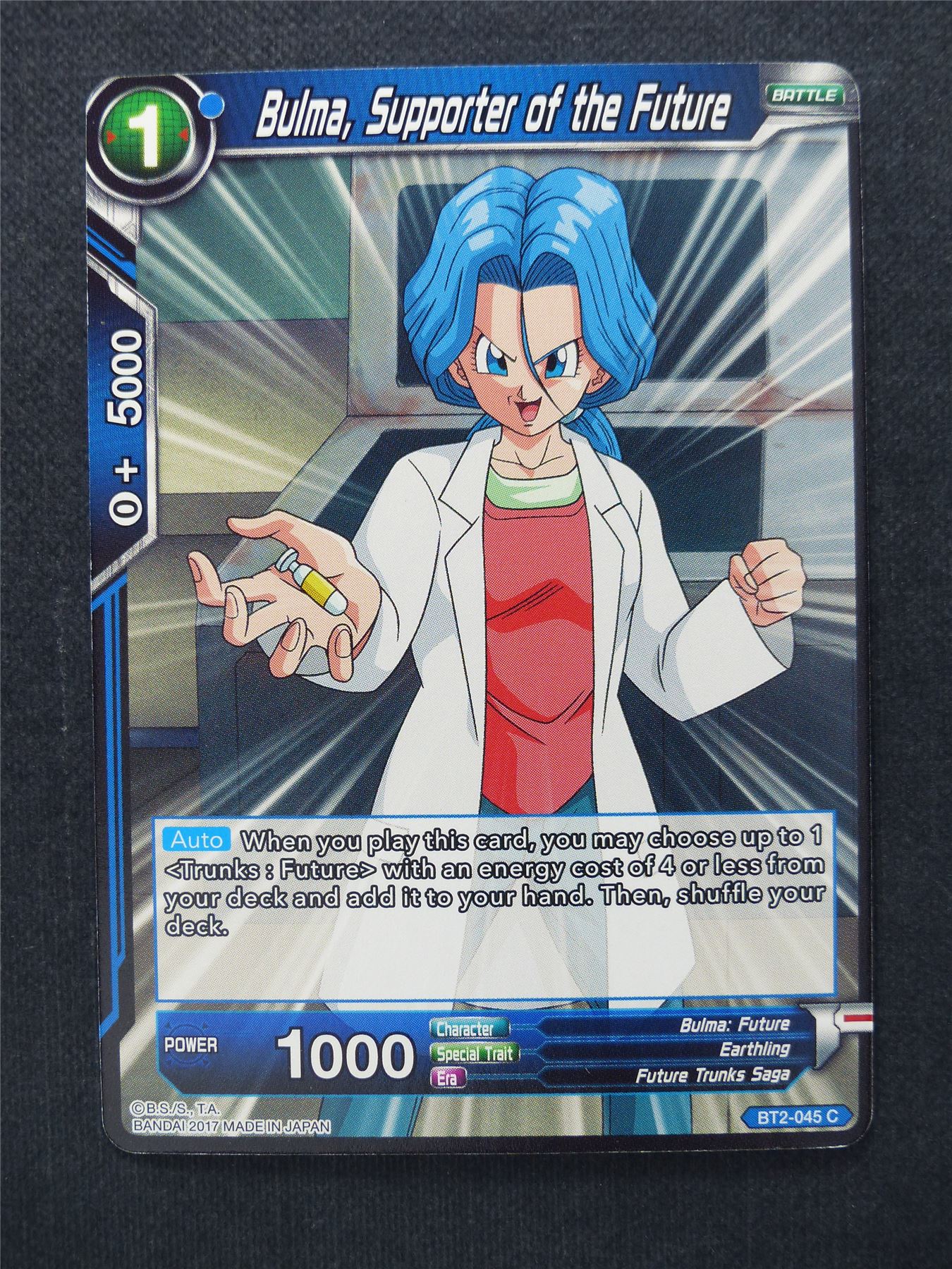 Bulma Supporter of the Future - Dragon Ball Super Cards #VZ