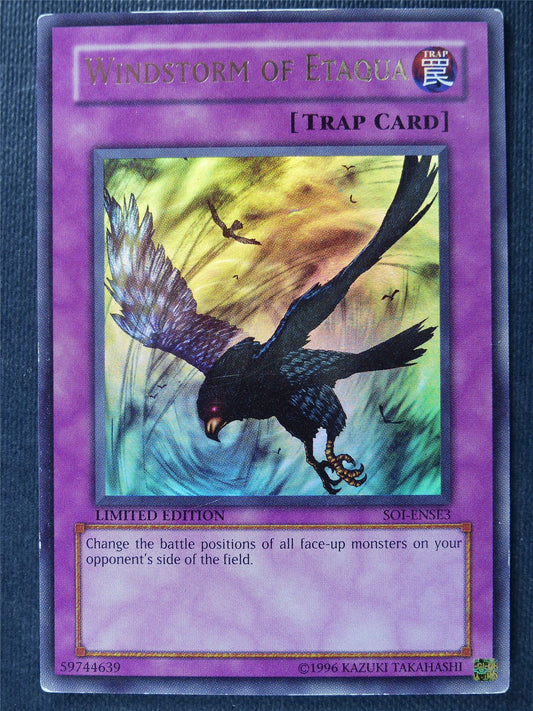 Windstorm of Etaqua SOI Ultra Rare - lim ed - Yugioh Card #1ZN