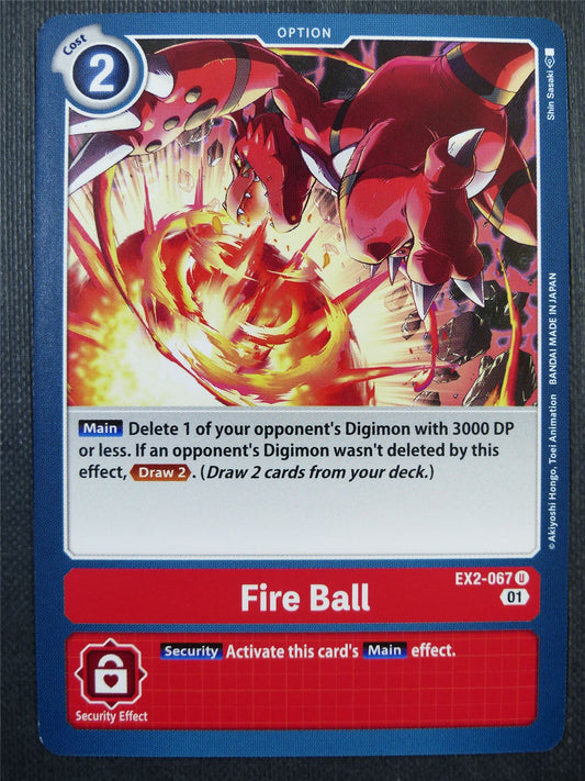 Fire Ball EX2 - Digital Hazard - Digimon Card #4L7