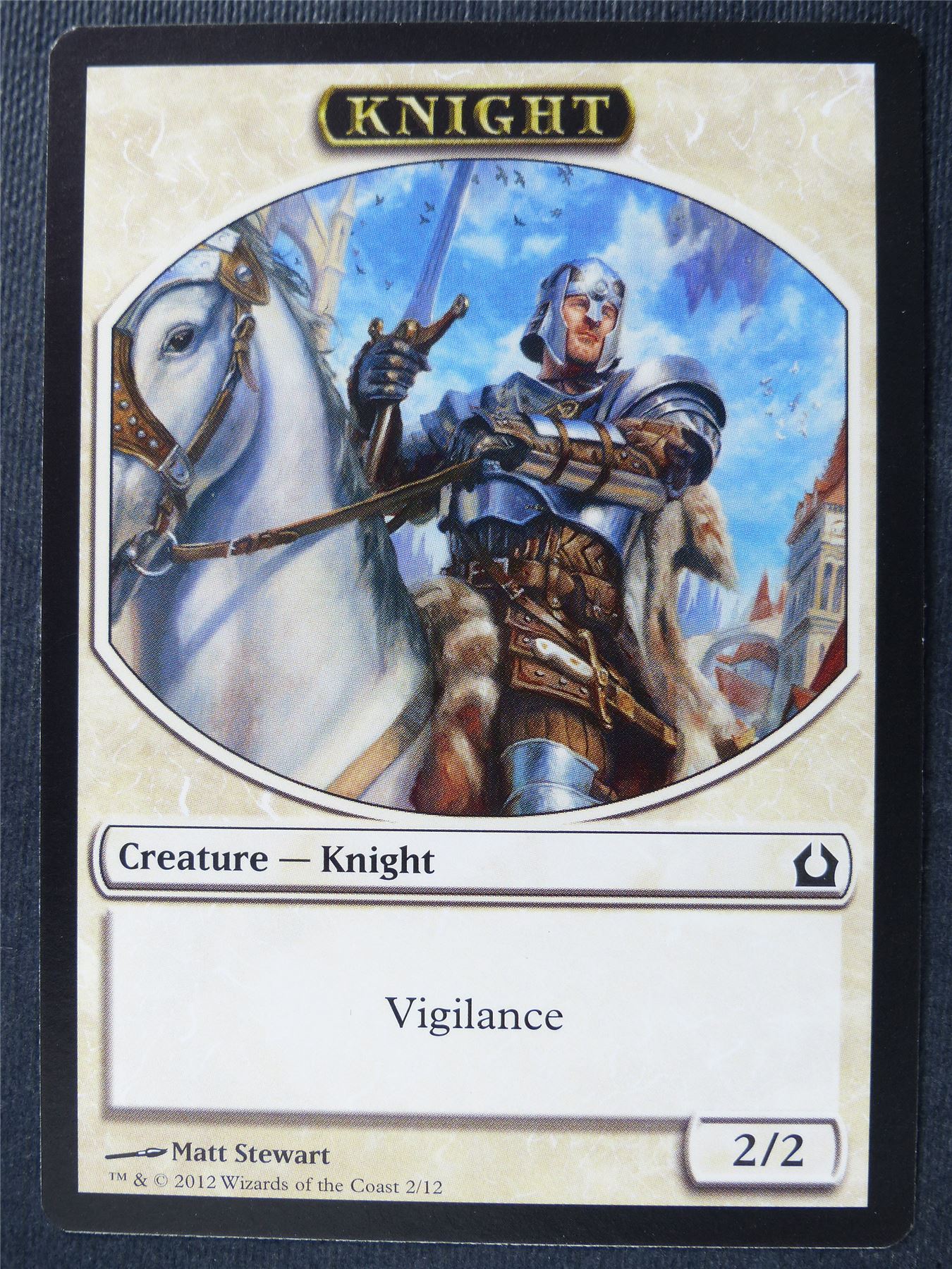 Knight Token - Mtg Card #4OL