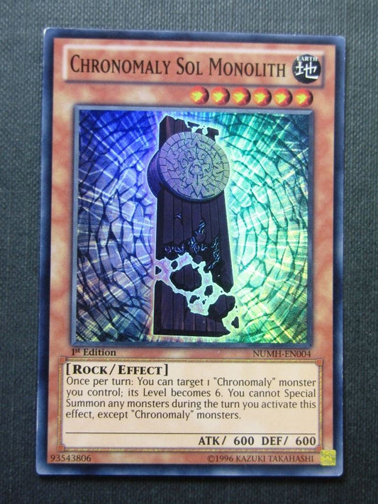 Chronomally Sol Monolith NUMH Super Rare - 1st ed - Yugioh Cards #166
