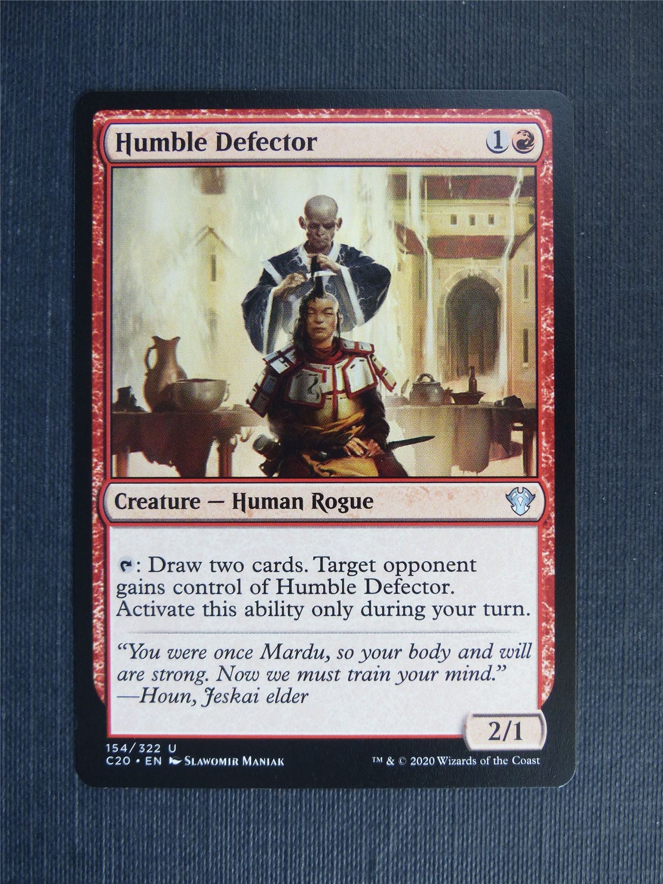 Humble Defector - C20 - Mtg Card