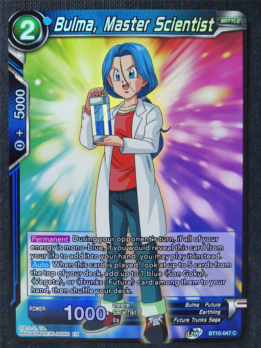 Bulma Master Scientist C Foil - Dragon Ball Super Cards #3W