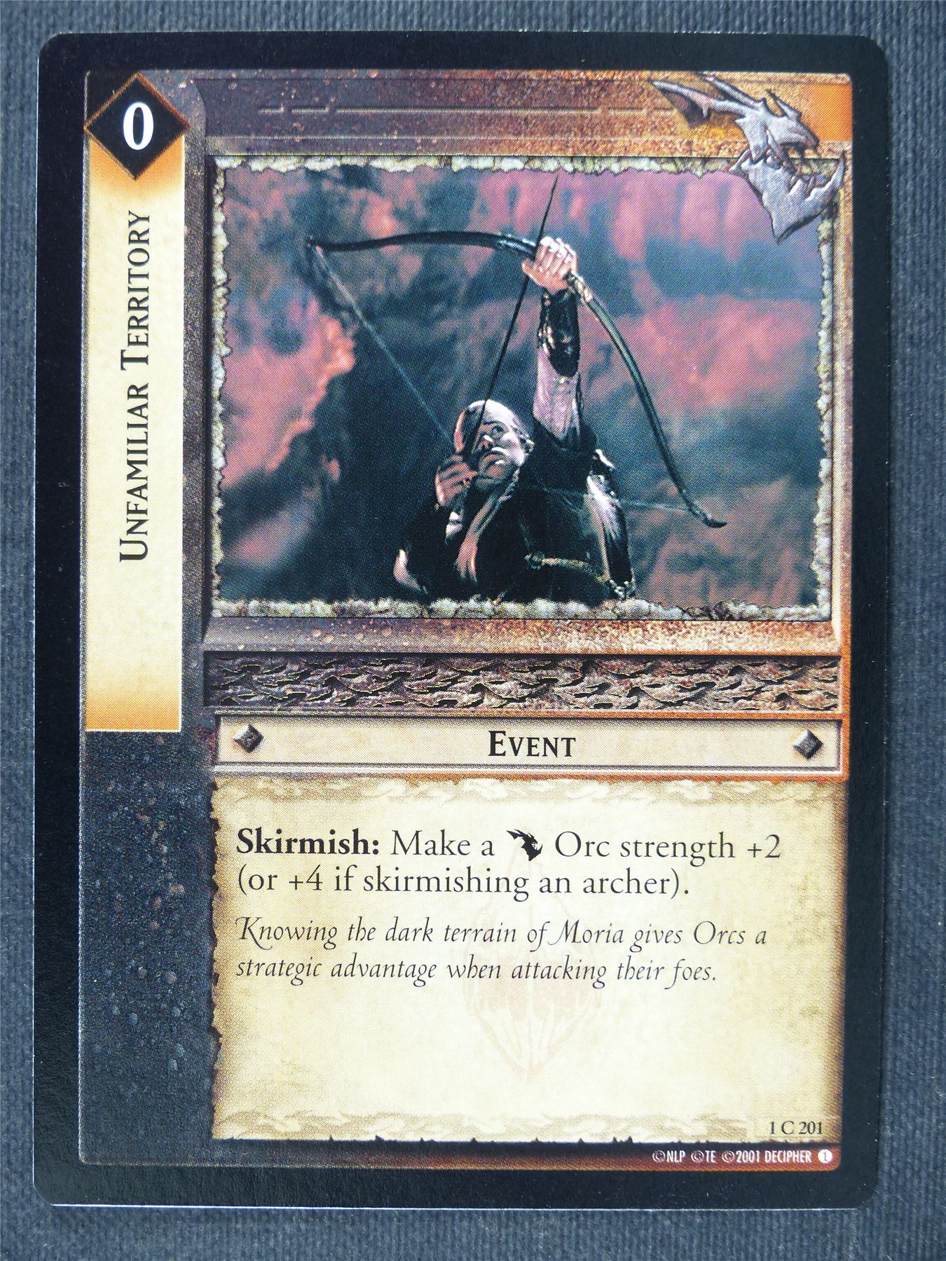 Unfamiliar Territory 1 C 201 - LotrR Cards #3EX