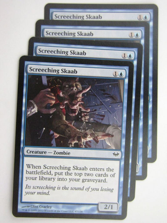 MTG Magic Cards: SCREECHING SKAAB x4 # 27D73