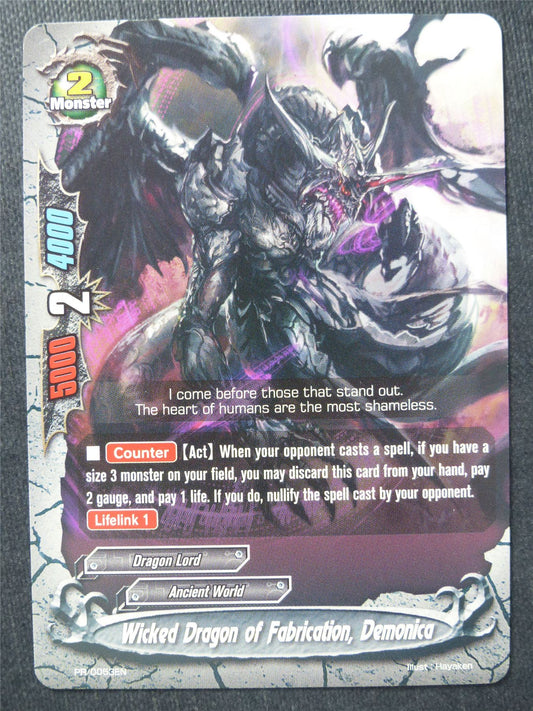 Wicked Dragon of Fabrication Demonica Promo - Buddyfight Cards #LK