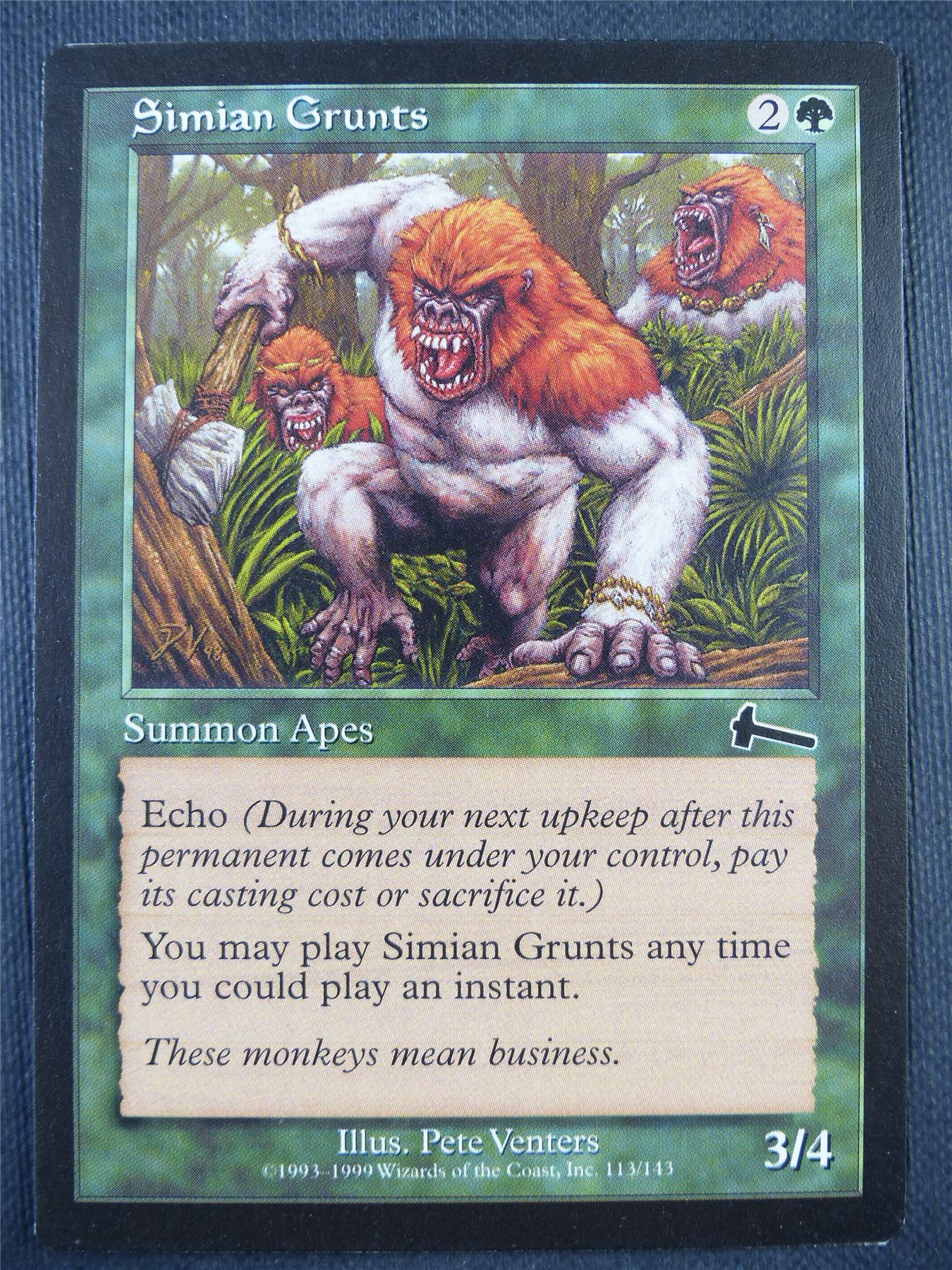 Simian Grunts - Mtg Card #9EX