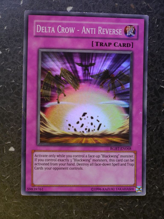 Yugioh Cards: DELTA CROW- ANTI REVERSE RGBT SUPER RARE # 4A79