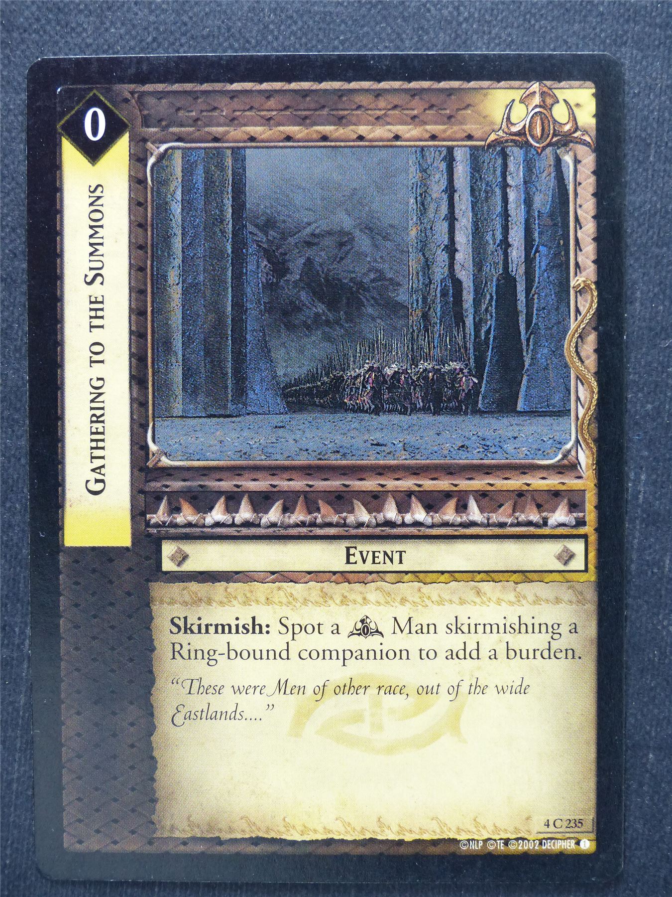 Gathering to the Summons 4 C 235 - LotR Cards #KT