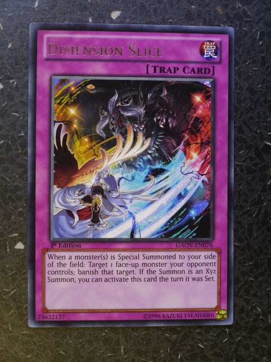 Yugioh Cards: DIMENSION SLICE GAOV  SUPER RARE # 4A76