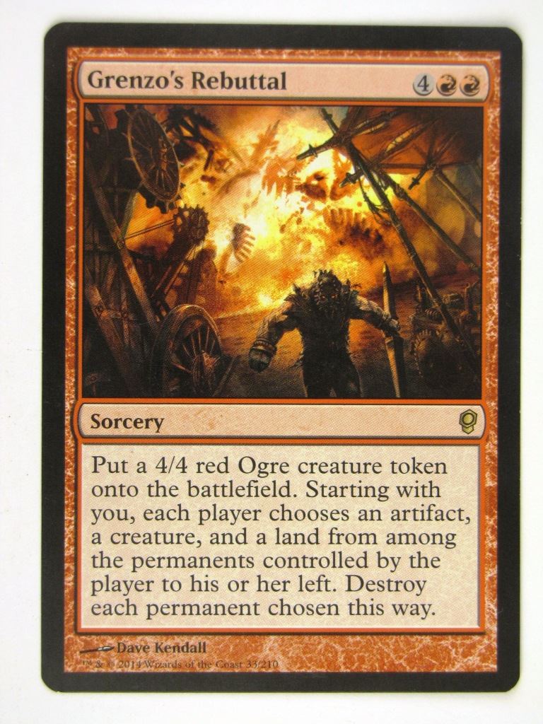 MTG Magic Cards: GRENZO'S REBUTTAL played # 17C55