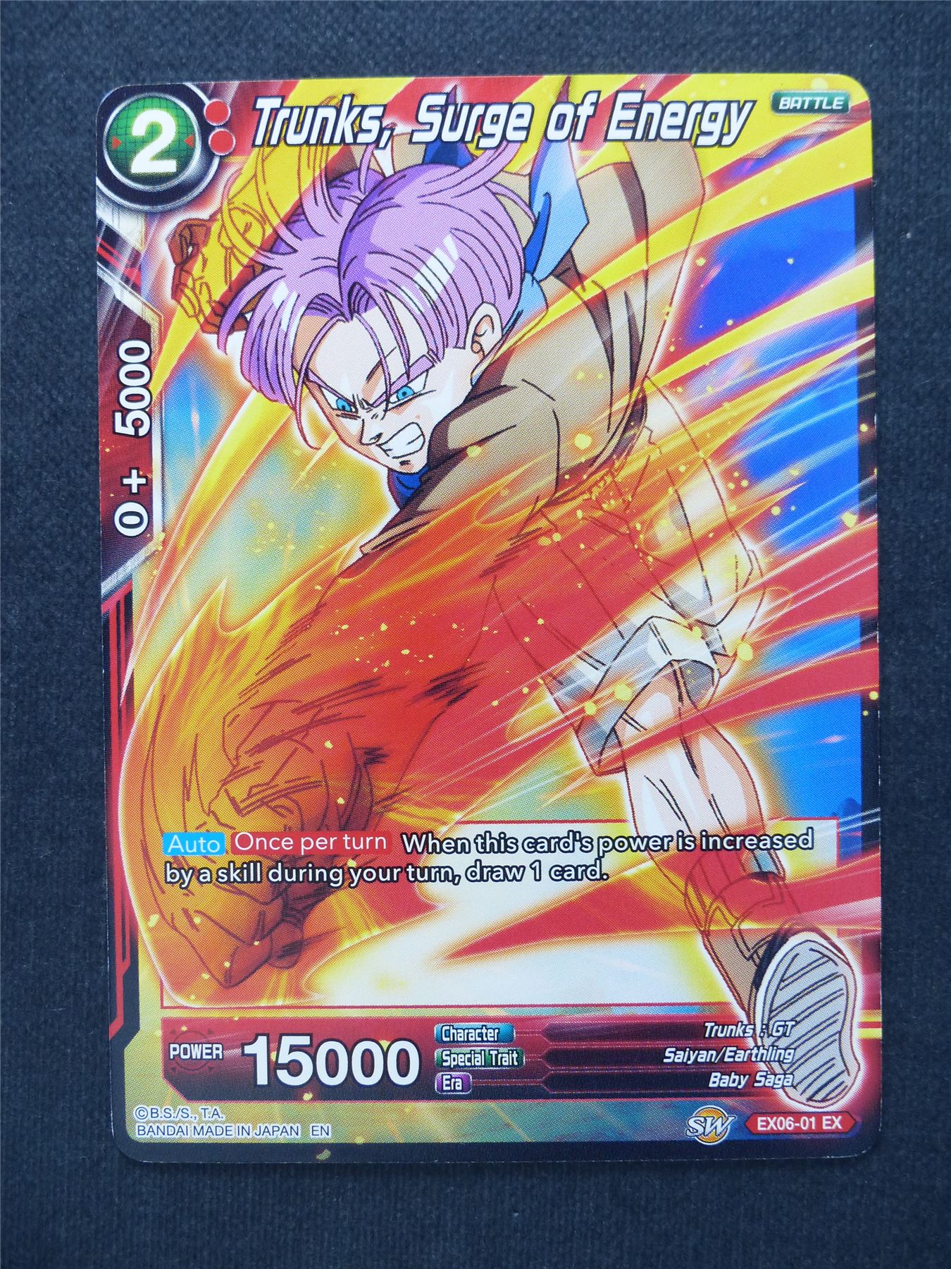 Trunks Surge of Energy - Dragon Ball Super Cards #1U