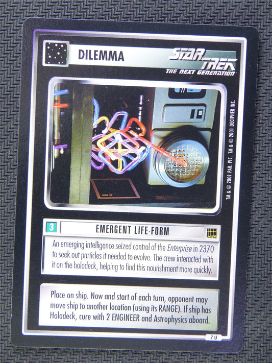 Dilemma Emergent Life Form - Star Trek CCG Next Gen #58H