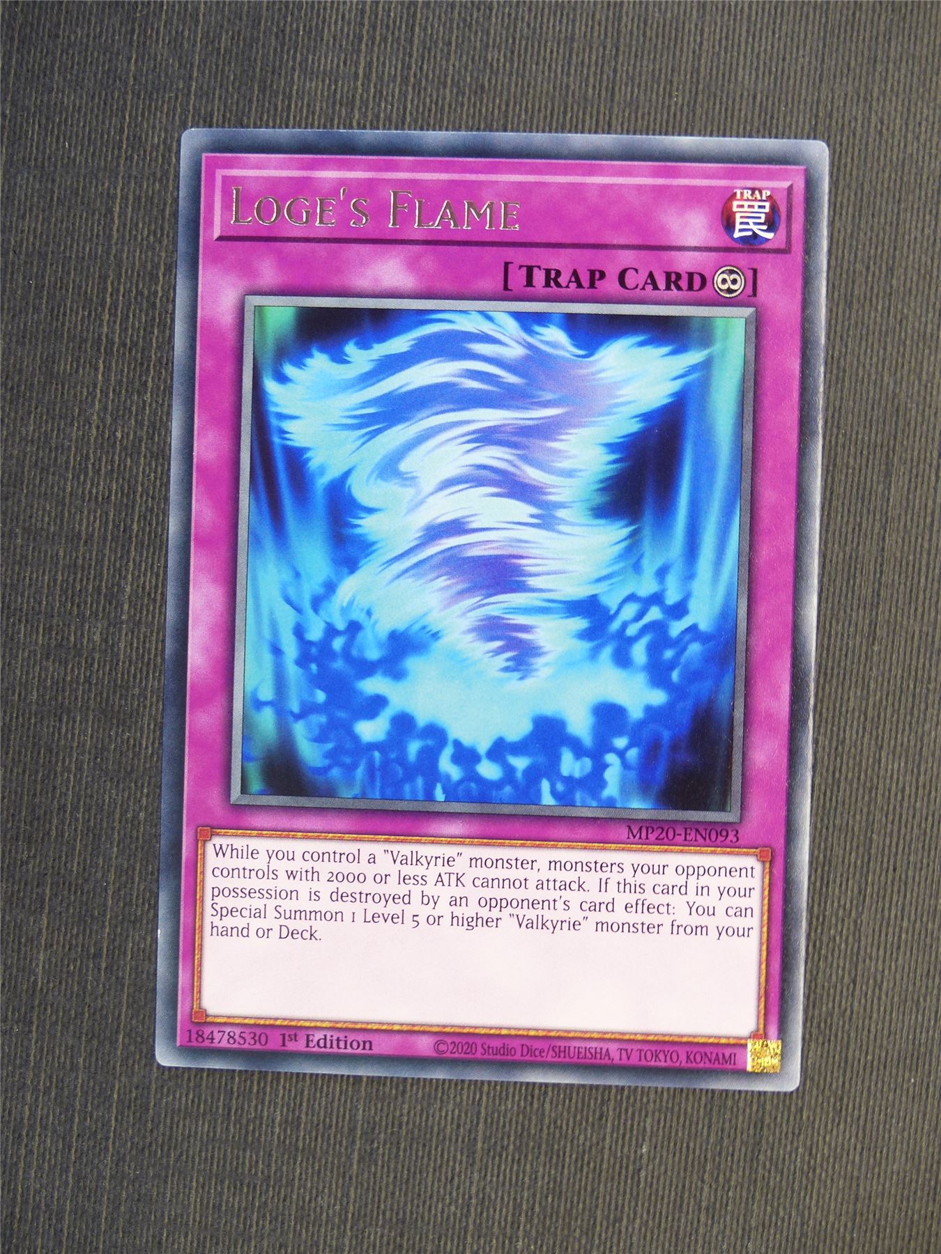 Loge's Flame MP20 Rare - 1st ed - Yugioh Cards #5K6