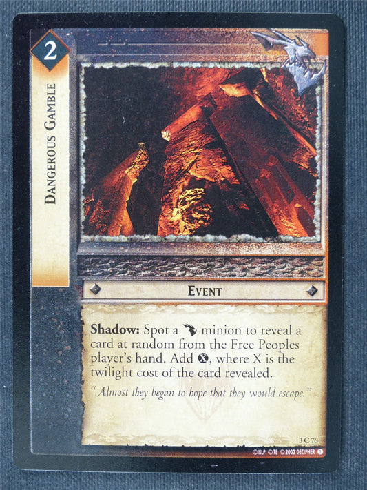 Dangerous Gamble 3 C 76 - LotR Cards #3J5