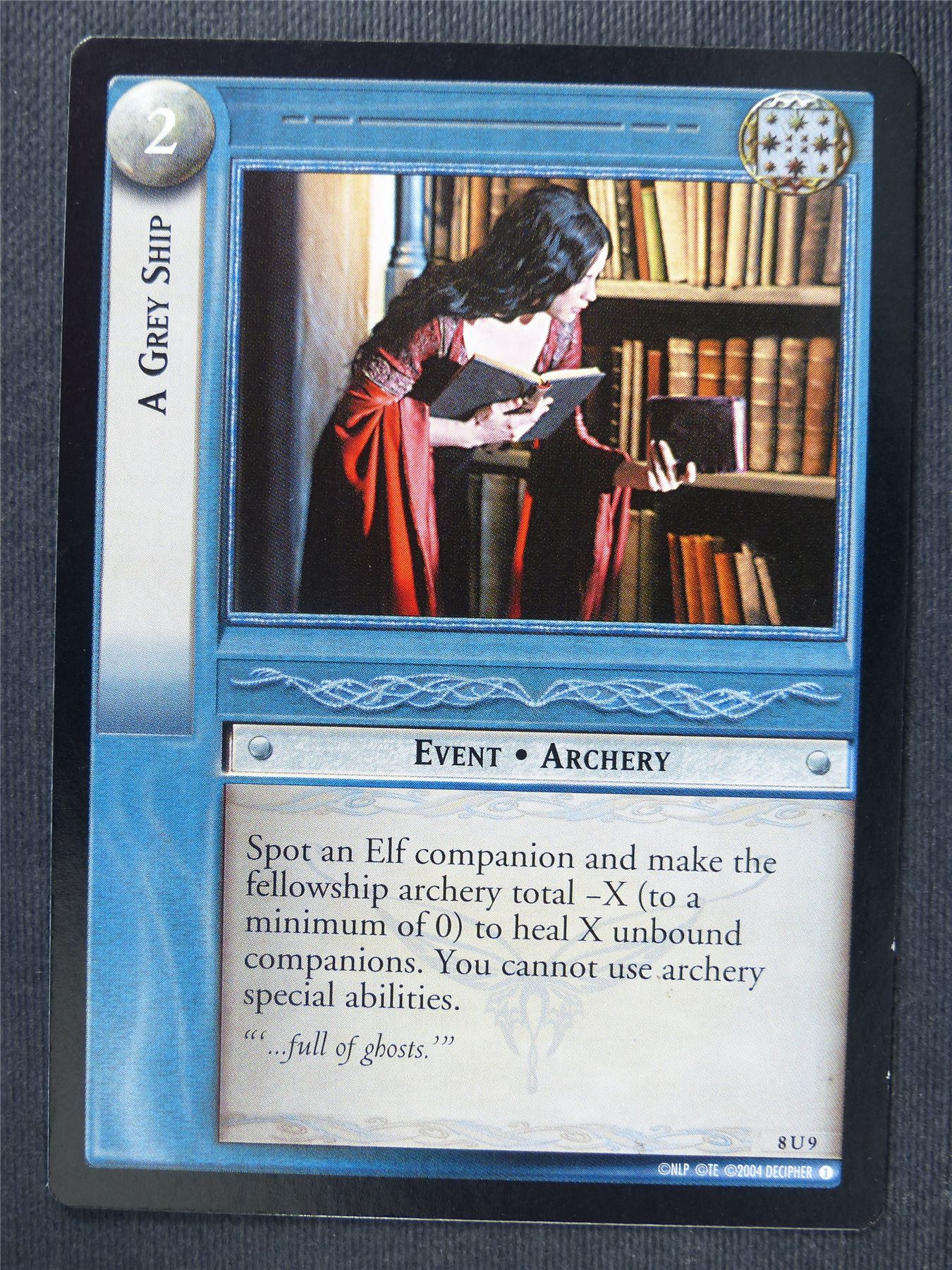 A Grey Ship 8 U 9 - LotR Cards #3MV