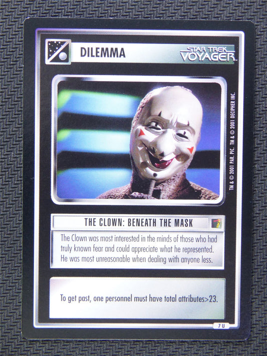 Dilemma Clown Beneath the Mask - Star Trek CCG Voyager #577