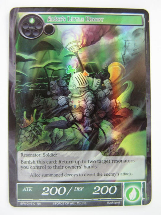 Force of Will Cards: ALICE'S LITTLE DECOY FOIL # 15D29