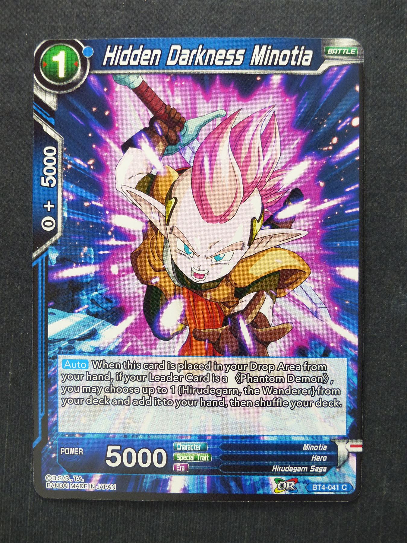 Hidden Darkness Minotia - Dragon Ball Super Cards #I5