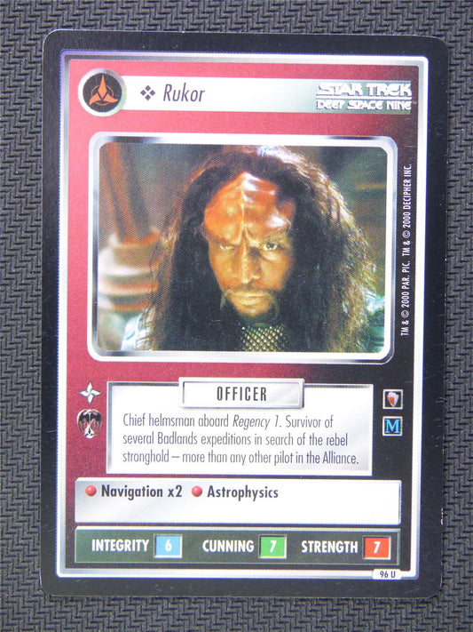 Rukar Black Border - Star Trek CCG Deep Space Nine #50H