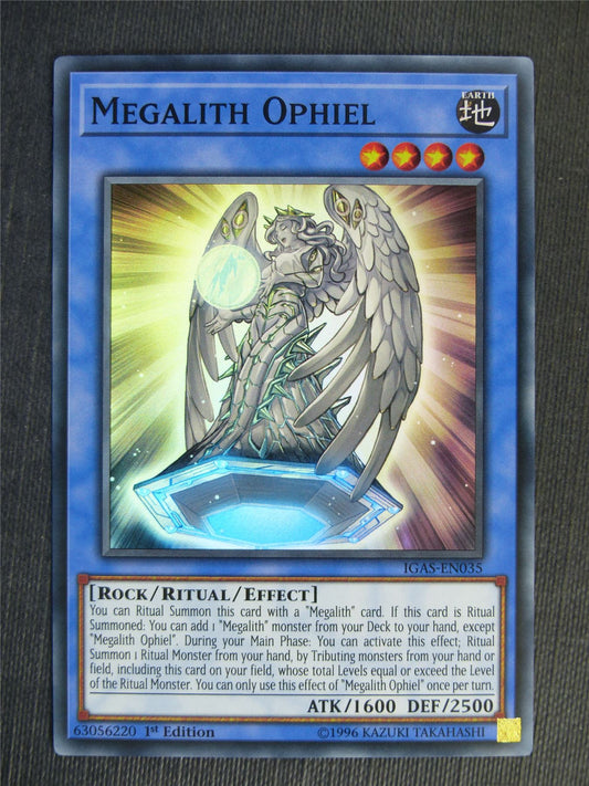 Megalith Ophiel IGAS Super Rare - 1st ed - Yugioh Cards #2AL