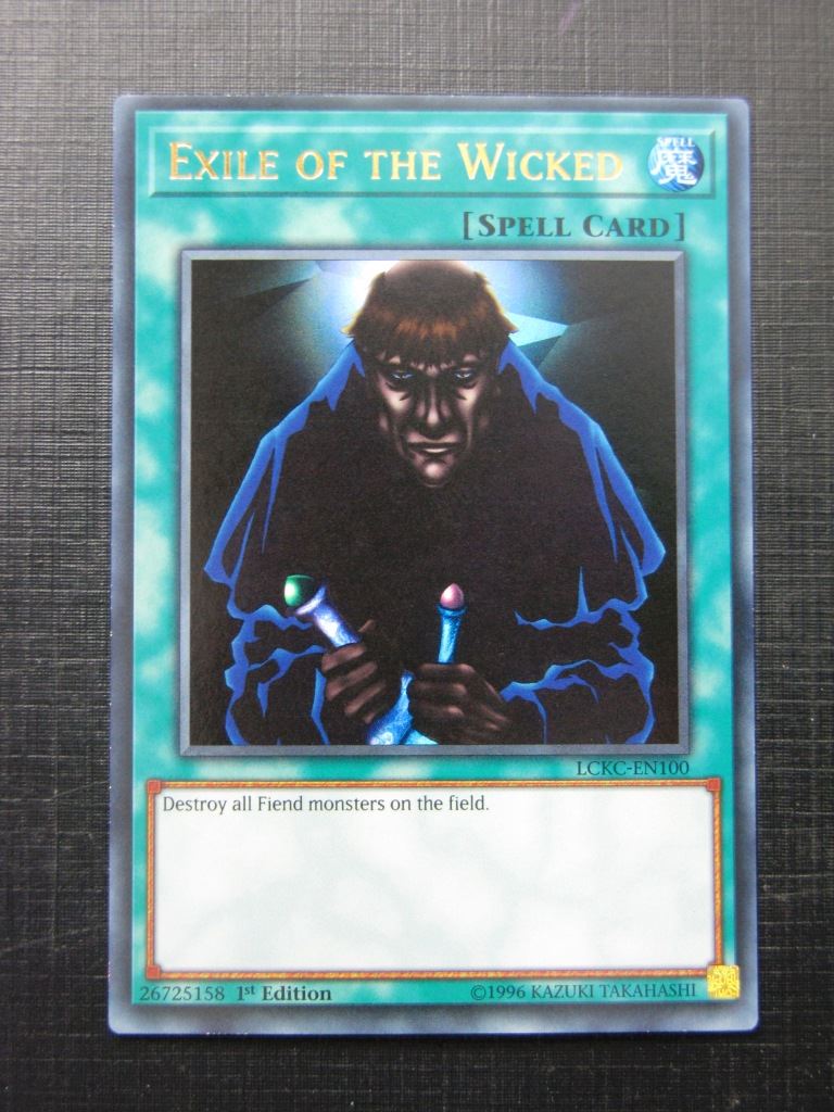 Exile of the Wicked LCKC Ultra Rare - 1st ed - Yugioh Card # 2D2