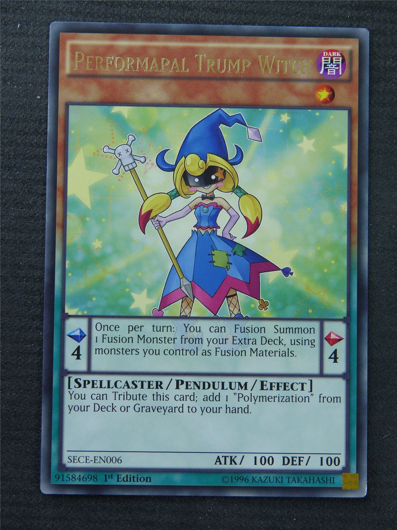 Performapal Trump Witch SECE Rare - 1st Edition - Yugioh Card #1QM