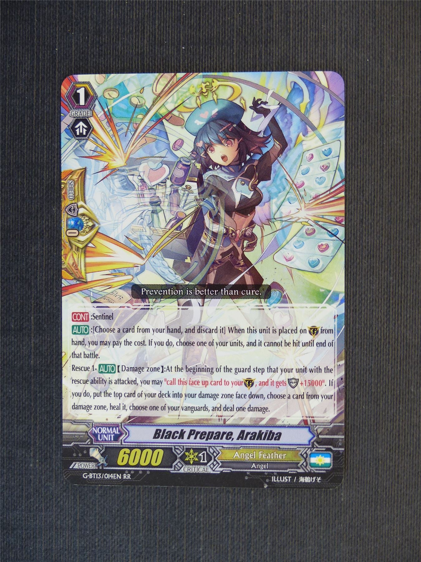 Black Prepare Arakiba G-BT13 RRR - Vangurd Cards #4XJ