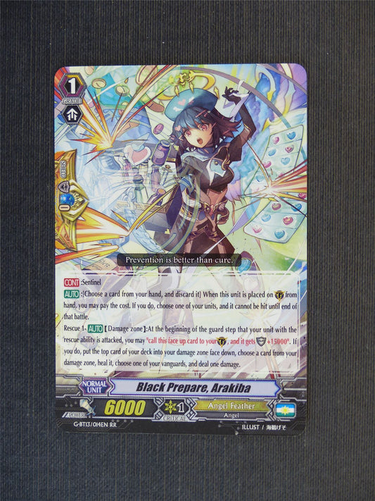Black Prepare Arakiba G-BT13 RRR - Vangurd Cards #4XJ