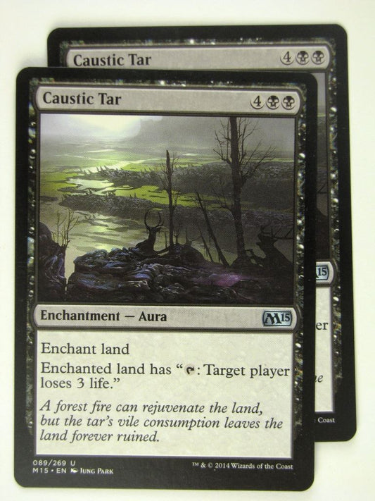 MTG Magic Cards: CAUSTIC TAR x2 # 19B14