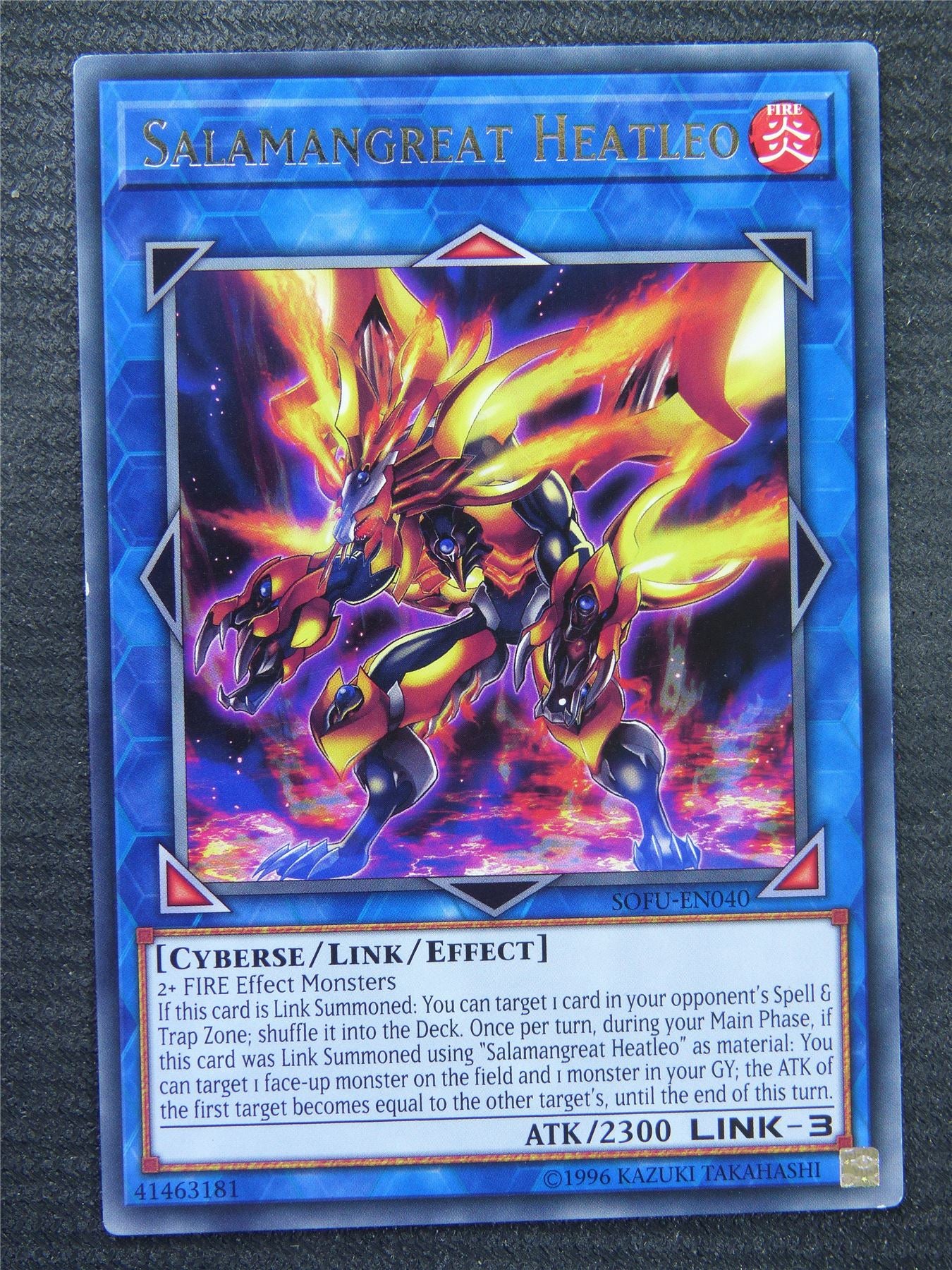 Salamangreat Heatleo SOFU Rare - Yugioh Card #8SM