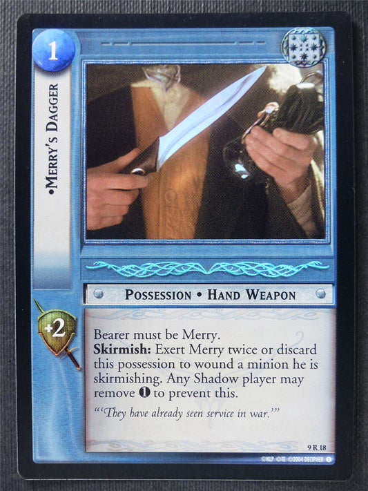 Merry's Dagger 9 R 18 Foil - LotR Card #3E7